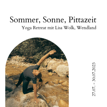 Sommer Sonne Pittazeit Yoga Retreat mit Lisa Wolk Wendland